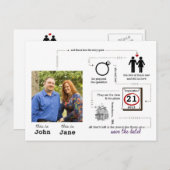 rett-the-date ankündigungspostkarte (Vorne/Hinten)