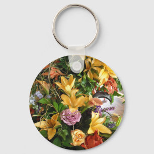 Rett-the-Date/Hochzeit im Herbst-Bouquet Schlüsselanhänger