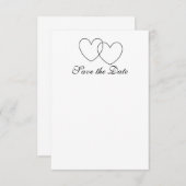 rett-the-Date-Karten "Blockierte Herzen" Save The Date (Vorne/Hinten)