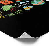Rett the Earth Day Recycle Planet Environmental Poster (Ecke)