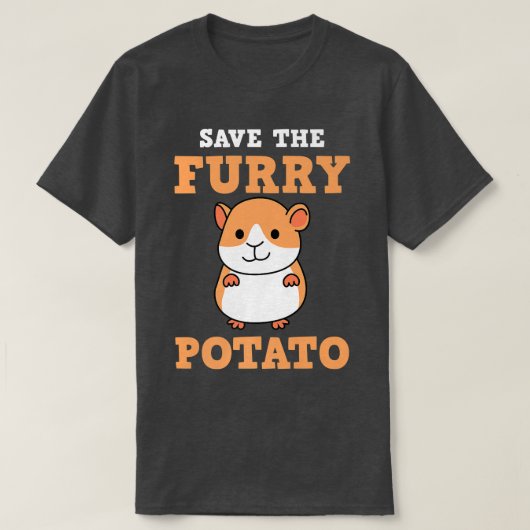 Rett the Furry Potato Funny Guinea Schweinehalter  T-Shirt (Design vorne)