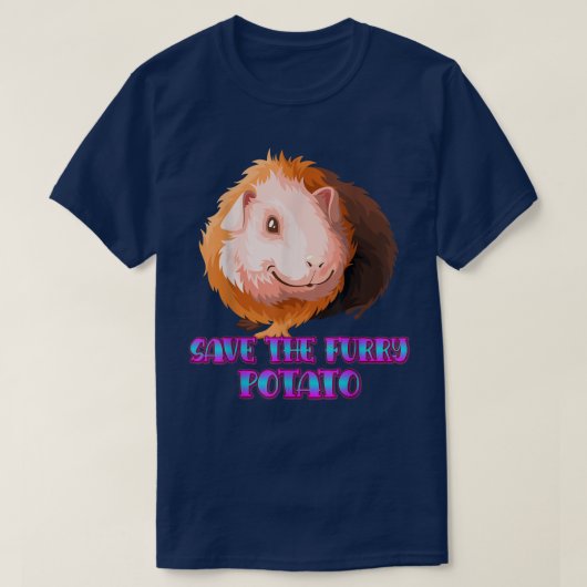 Rett The Furry Potato Guinea Pig Sarcastic Funny T-Shirt (Design vorne)