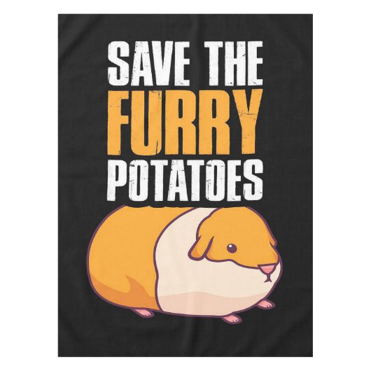 Rett The Furry Potato Süße Tier Lover Geschenk Tischdecke (Vorderseite)