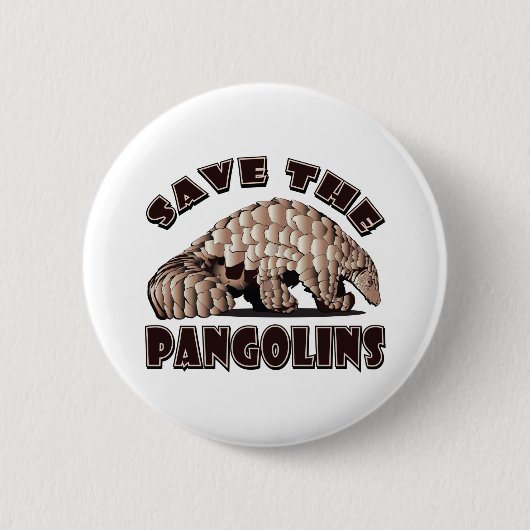 Rett-the-Pangolin Button (Vorderseite)