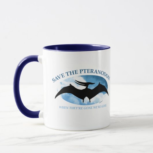 RETT THE PTERANODON von Jeff Willis Art Tasse (Links)