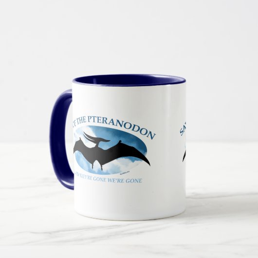RETT THE PTERANODON von Jeff Willis Art Tasse (Vorderseite Links)