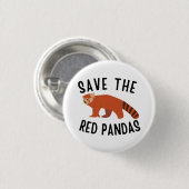 Rett The Red Pandas Button (Vorne & Hinten)