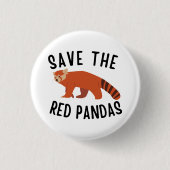 Rett The Red Pandas Button (Vorderseite)