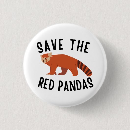 Rett The Red Pandas Button (Vorderseite)