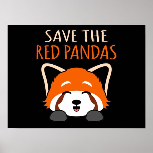 Rett the Red Pandas Niedlich Pet Animal Panda Love Poster (Vorne)