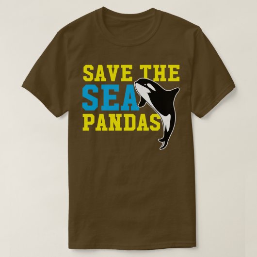 Rett The Sea Pandas Funny Niedlich Orca Killer Wha T-Shirt (Design vorne)