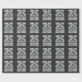 Rett The Trash Pandas - Funny Raccoon Awareness Geschenkpapier (Flach)