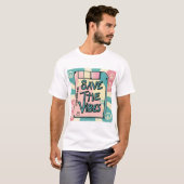 Rett The Vibes T - Shirt - Peace & Retro Vibes (Vorne ganz)