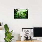 RETT TREES Poster Breathe Shades of Green (Heimbüro)
