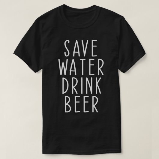 Rett Trinkwasser Bier Funny Drink Alkohol Premi T-Shirt (Design vorne)