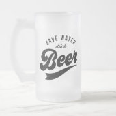 Rett Trinkwasser Bier Vatertag Geschenk Tasse (Links)