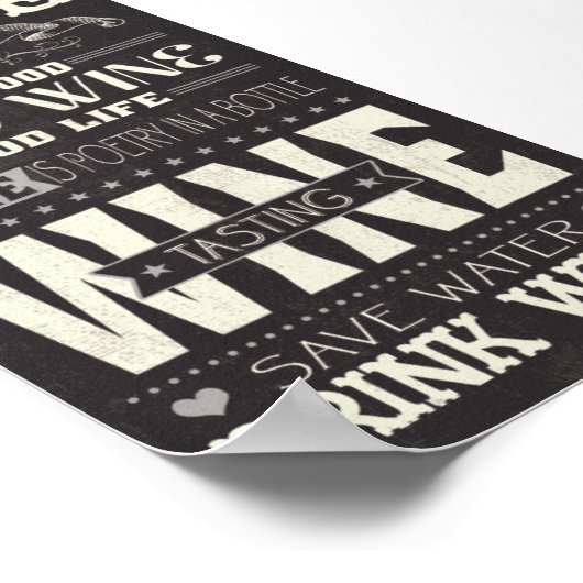 Rett Trinkwein Poster (Ecke)