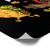 Rett Türkei Essen Tacos Mexikanischer Spaß Ernteda Poster (Ecke)