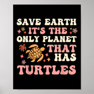 Rett Turtles Earth Day 2025 Turtles Lover Poster