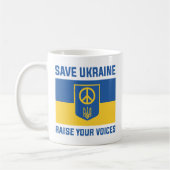 Rett Ukraine Ihre Stimme erheben Kaffeetasse (Links)