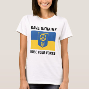 Rett Ukraine Ihre Stimme erheben T-Shirt