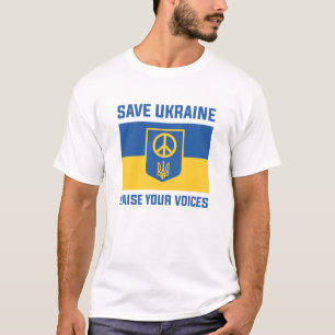 Rett Ukraine Ihre Stimme erheben T-Shirt