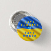 Rett Ukraine - Rett World - Hilfe - Freiheit - Fri Button (Vorne & Hinten)