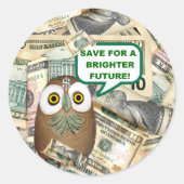 RETT! ~ Umschlagsiegeln/Aufkleber Runder Aufkleber (Vorderseite)