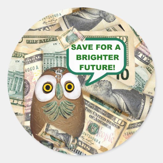 RETT! ~ Umschlagsiegeln/Aufkleber Runder Aufkleber (Vorderseite)