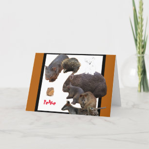 Rett uns, Frieden, Feiertagskarte