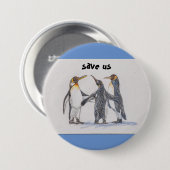 rett uns Pinguin Button (Vorne & Hinten)