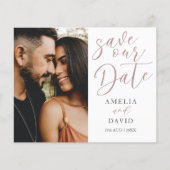 Rett unser Date Pink Budget Foto Hochzeit (Vorderseite)