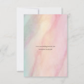 Rett unser Date Raffined Lines Smooth Pen Script Einladung (Rückseite)