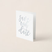 Rett unser Date Real Foil Script 3 Folienkarte (Vorderseite)