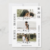 Rett unser Datum Modernes Foto Hochzeit speichern (Vorderseite)