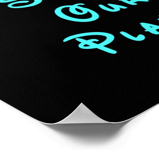 Rett unser Planet Poster (Ecke)