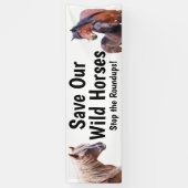 Rett Unser Wild Horses 2.5 x 8 Banner (Vertikal)