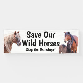 Rett Unser Wild Horses 2.5 x 8 Banner