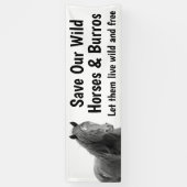 Rett Unser Wild Horses 2.5 x 8 Banner (Vertikal)