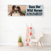 Rett Unser Wild Horses 2.5 x 8 Banner (Insitu)
