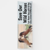 Rett Unser Wild Horses 2.5 x 8 Banner (Vertikal)