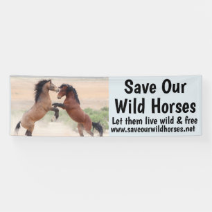 Rett Unser Wild Horses 2.5 x 8 Banner