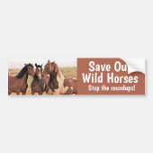Rett Unser Wild Horses Autoaufkleber (Vorne)