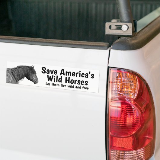 Rett Unser Wild Horses Autoaufkleber (Auf Lkw)