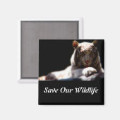 Rett unser Wildlife Tiger Magnet (Vorderseite/Rückseite)