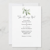 Rett unsere Date Vertikal Foto Card - Aquarellfarb Save The Date (Rückseite)