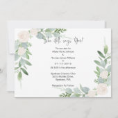 Rett unsere Datumskarte - Aquarellfarben Save The Date (Rückseite)