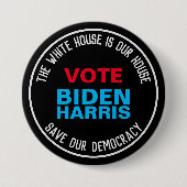 Rett unsere Demokratieabstimmung BIDEN HARRIS Kamp Button (Vorderseite)