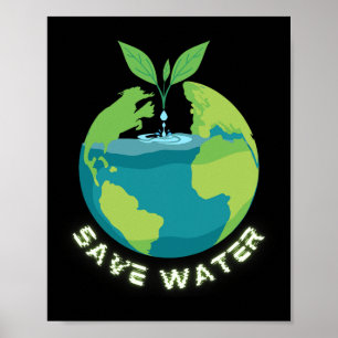 Rett unsere Gewässer - Earth Day Clean Water Conse Poster