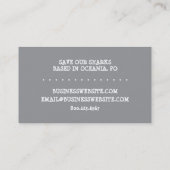 rett unsere Haie Visitenkarte (Rückseite)